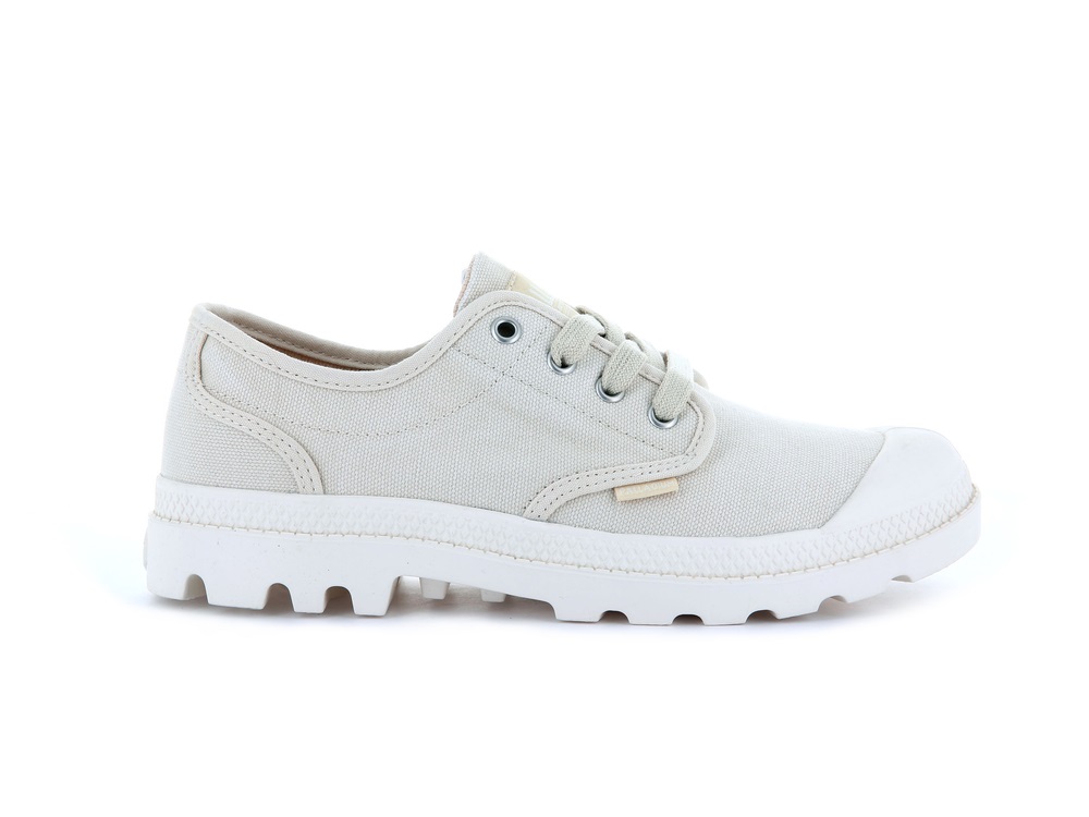 Zapatos Bajos Palladium PAMPA OXFORD Mujer Sahara | Costa Rica-92087